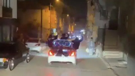 Asker uğurlaması mahalleliyi çileden çıkardı