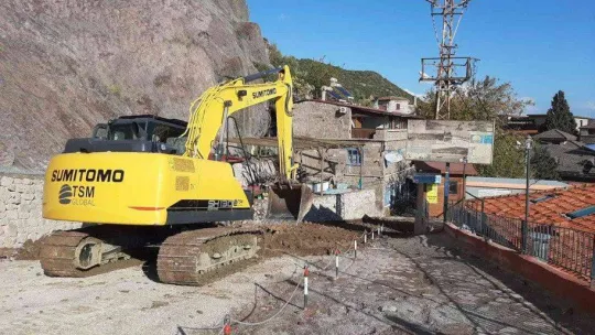 Assos Antik Liman yolunun yapımına başlandı