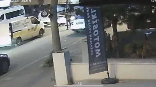 Ataşehir'de kontrolden çıkan otomobil takla attı