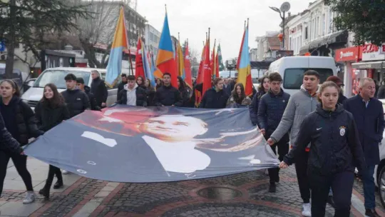 Atatürk'ün Edirne'ye gelişinin 92'nci yılı törenle kutlandı