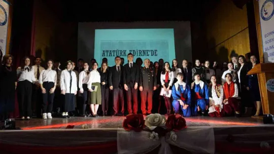 Atatürk'ün Edirne'ye gelişinin 92'nci yılı törenle kutlandı