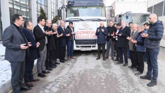 ATO'nun deprem için oluşturduğu yardım tırları yola çıktı