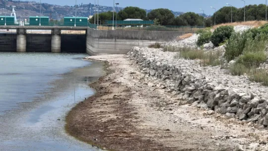 Büyükçekmece Gölü'nden çarpıcı görüntüler