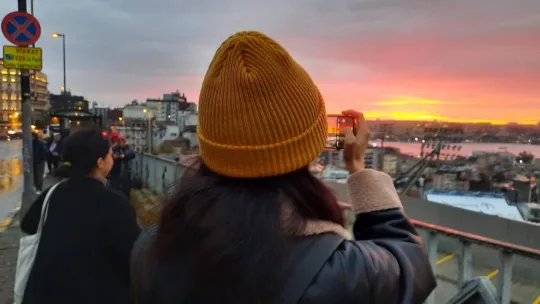 İstanbul'da gün batımı manzarası