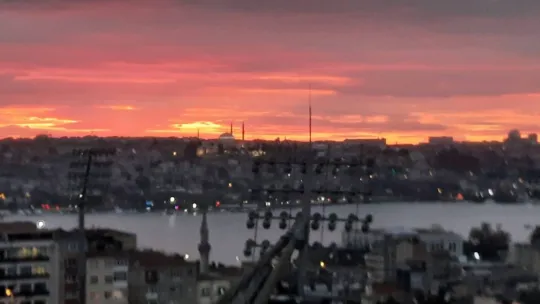 İstanbul'da gün batımı manzarası