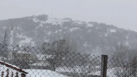 Uyarılar gerçeğe dönüştü: Edirne'de kar yağışı başladı