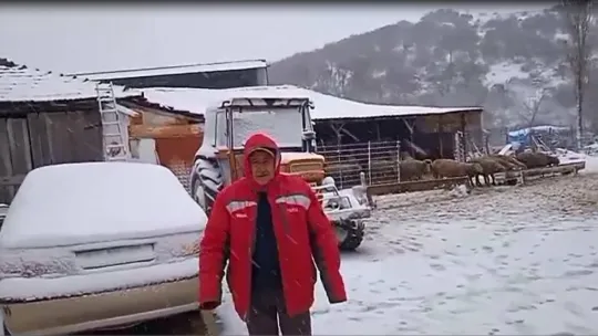 Uyarılar gerçeğe dönüştü: Edirne'de kar yağışı başladı
