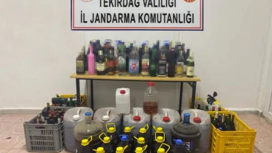 1 ton 200 litre sahte alkol ele geçirildi