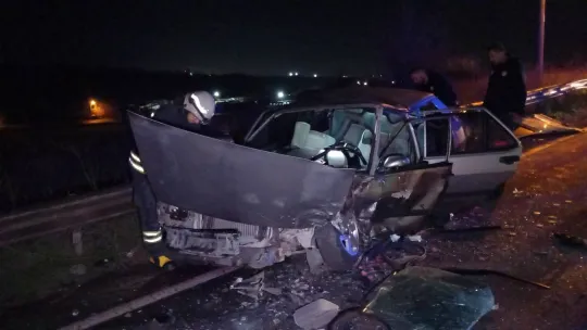 Çorlu'da feci kaza: 5 yaralı