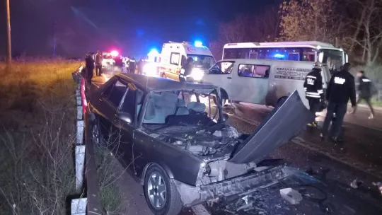 Çorlu'da feci kaza: 5 yaralı