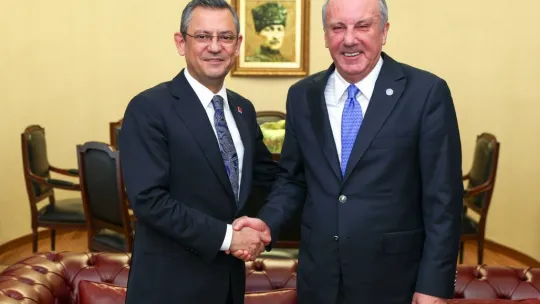 CHP lideri Özel, Memleket Partisi Genel Başkanı İnce ile bir araya geldi