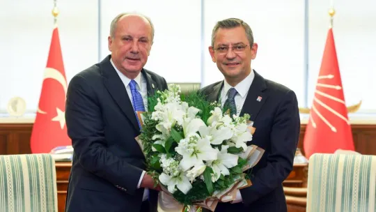 CHP lideri Özel, Memleket Partisi Genel Başkanı İnce ile bir araya geldi