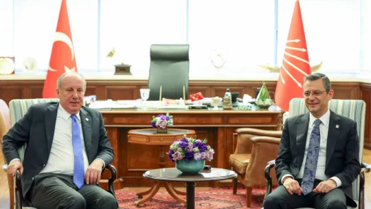CHP lideri Özel, Memleket Partisi Genel Başkanı İnce ile bir araya geldi
