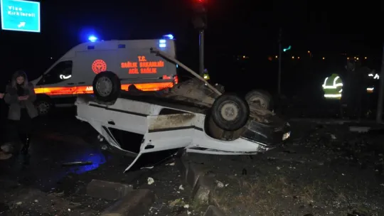 Tekirdağ'da feci kaza: 2'si ağır 5 yaralı