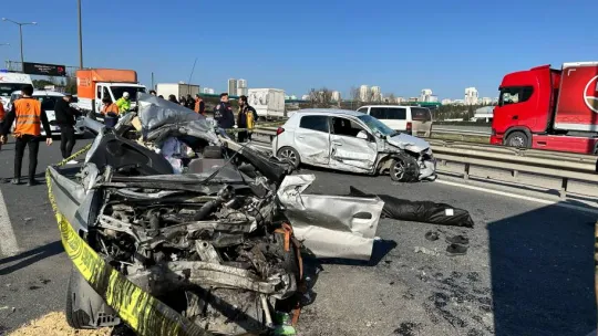 TEM Otoyolu'nda zincirleme trafik kazası: 1 ölü