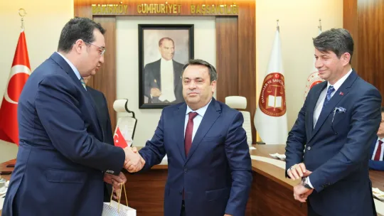 Bakırköy Adliyesi'nden yeni görev yerlerine atanan cumhuriyet başsavcılarına veda töreni