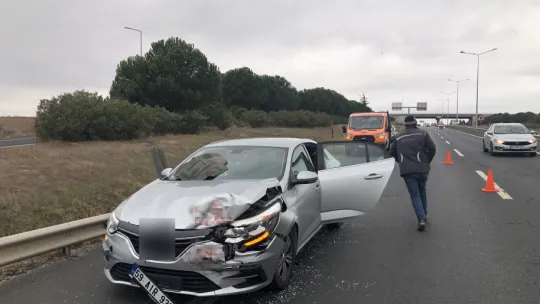 Çorlu'da trafik kazası: 2 yaralı