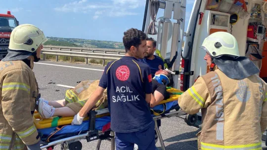 Kuzey Marmara Otoyolu'nda zincirleme kaza: 11 yaralı
