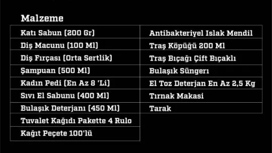 Kızılay bölgede ihtiyaç duyulan malzemelerin listesini yeniledi