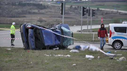 Tekirdağ'da feci kaza: 1 ölü