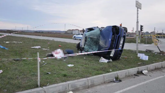 Tekirdağ'da feci kaza: 1 ölü