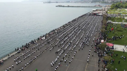 Marmara Deniz'inin kıyısında muhteşem görüntü: 1919 genç Tekirdağ karşılaması oynadı