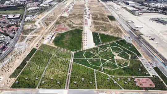 İstanbul'daki dev millet bahçesinde Selçuklu motifi ortaya çıktı