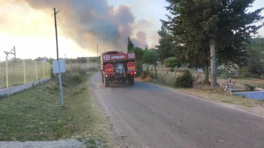 Tekirdağ'daki yangında iki mahalle boşaltılıyor