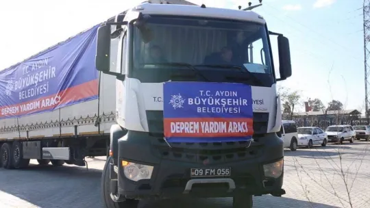 Aydın Büyükşehir Belediyesi deprem bölgesine destek olmaya devam ediyor