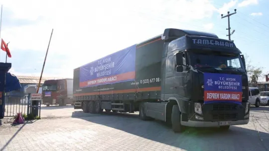 Aydın Büyükşehir Belediyesi deprem bölgesine destek olmaya devam ediyor