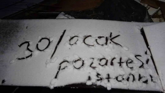 Aydos Tepesi beyaza büründü