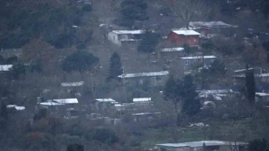 Aydos Tepesi beyaza büründü