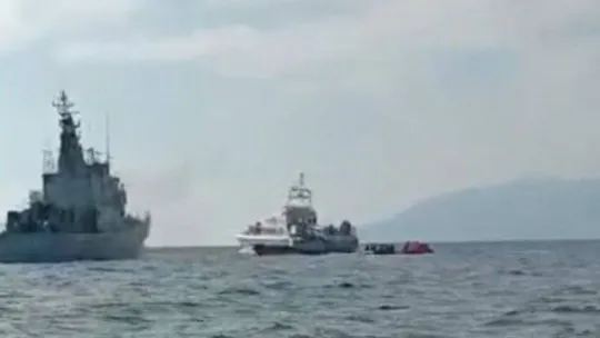 Ayvalık'ta denizde can pazarı