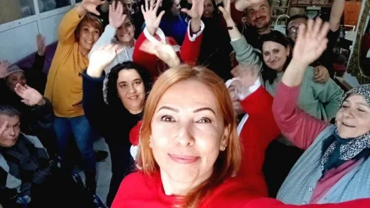 Ayvalık'ta engellilerin yeni yıl sevinci