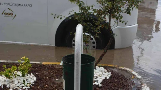 Ayvalık'ta sağanak yağış hayatı olumsuz etkiledi