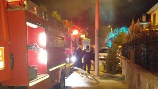 Ayvalık'ta villada çıkan yangın korku dolu anlar yaşattı