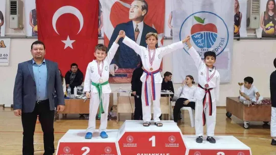 Ayvalıklı tekvandoculardan 1 yılda 104 madalya