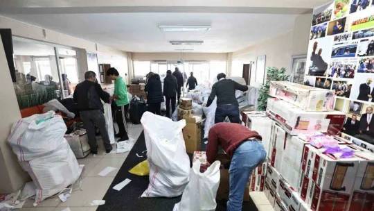 Aziziye Belediyesi'nde yardım seferberliği