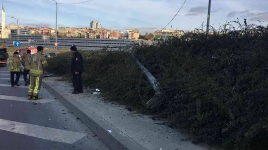 Bağcılar'da trafik kazası: 1 yaralı