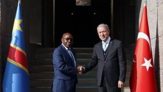 Bakan Akar, Kongo Demokratik Cumhuriyeti Milli Savunma Bakanı Kurhenga ile görüştü