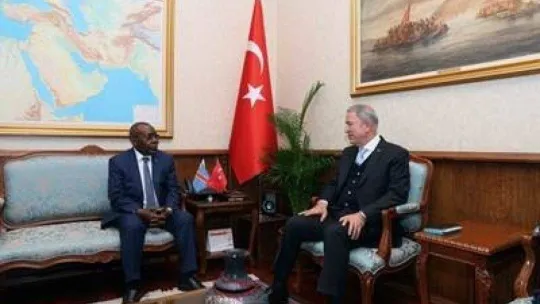 Bakan Akar, Kongo Demokratik Cumhuriyeti Milli Savunma Bakanı Kurhenga ile görüştü