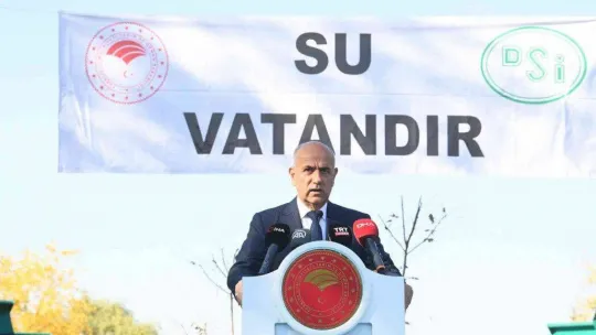 Bakan Kirişci: 'Suyun tarımda kullanılmasıyla ilgili çalışmalarımız tamamlandığında vatandaşlarımızla paylaşacağız'