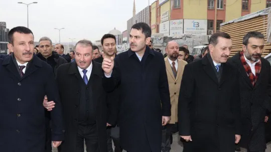 Bakan Murat Kurum: 'Bizler hiçbir zaman sahadan, esnafımızın yanından ayrılmadık'