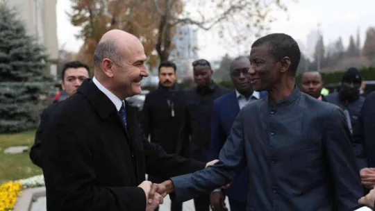 Bakan Soylu, Gambiya Cumhurbaşkanı Yardımcısı Joof ile bir araya geldi