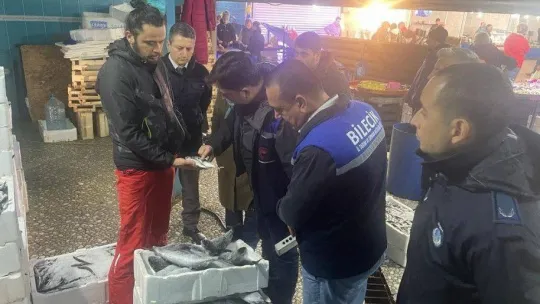Balık satış yerlerine denetim yapıldı
