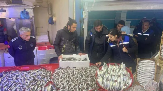 Balık satış yerlerine denetim yapıldı