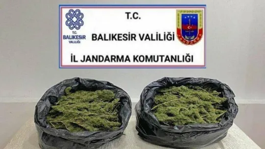Balıkesir'de 52 kilo esrar ele geçirildi