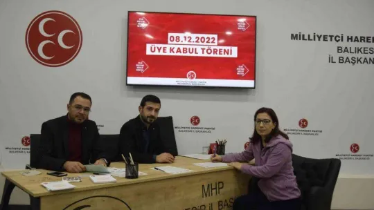 Balıkesir MHP yeni üyelerle büyüyor