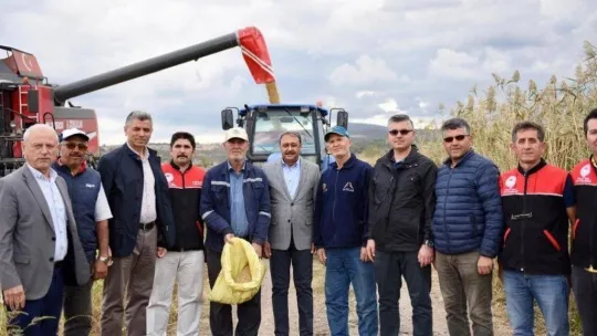 Balıkesir Valisi Şıldak Gönen'de çeltik hasadına katıldı