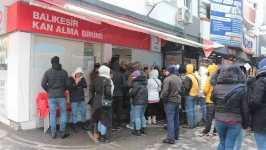Balıkesirliler kan bağışına koştu